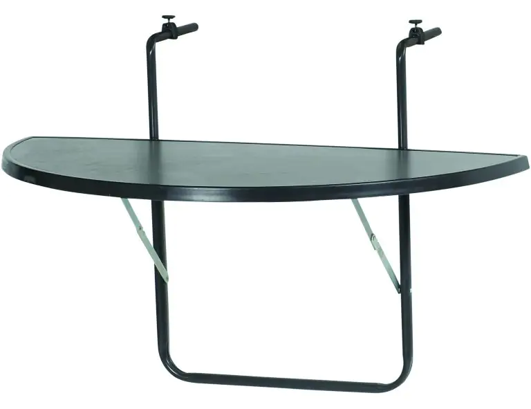 Balkonhängetisch 100 x 50 cm anthrazit