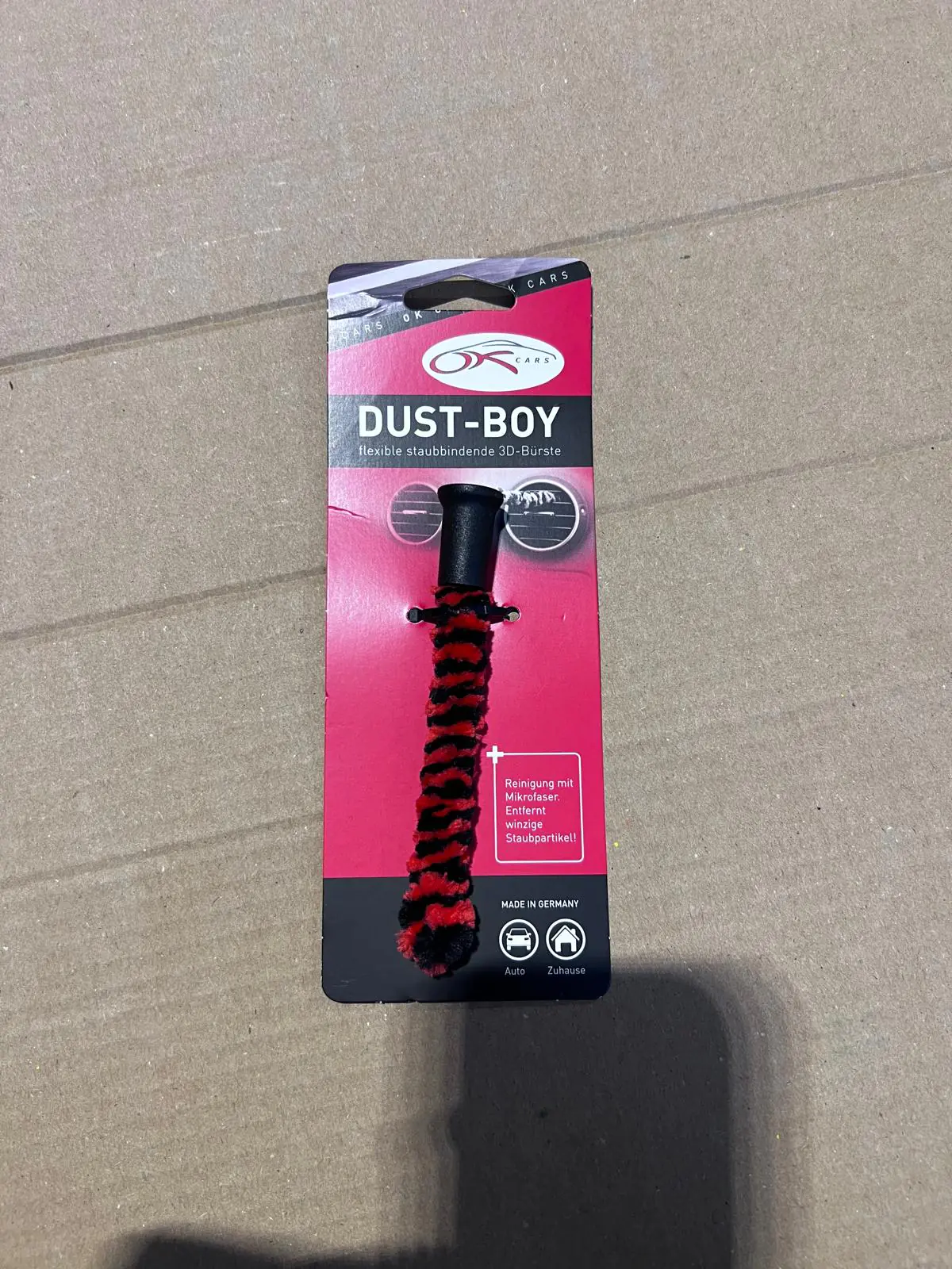 OKCars Dust Boy 3D-Bürste schwarz-grau