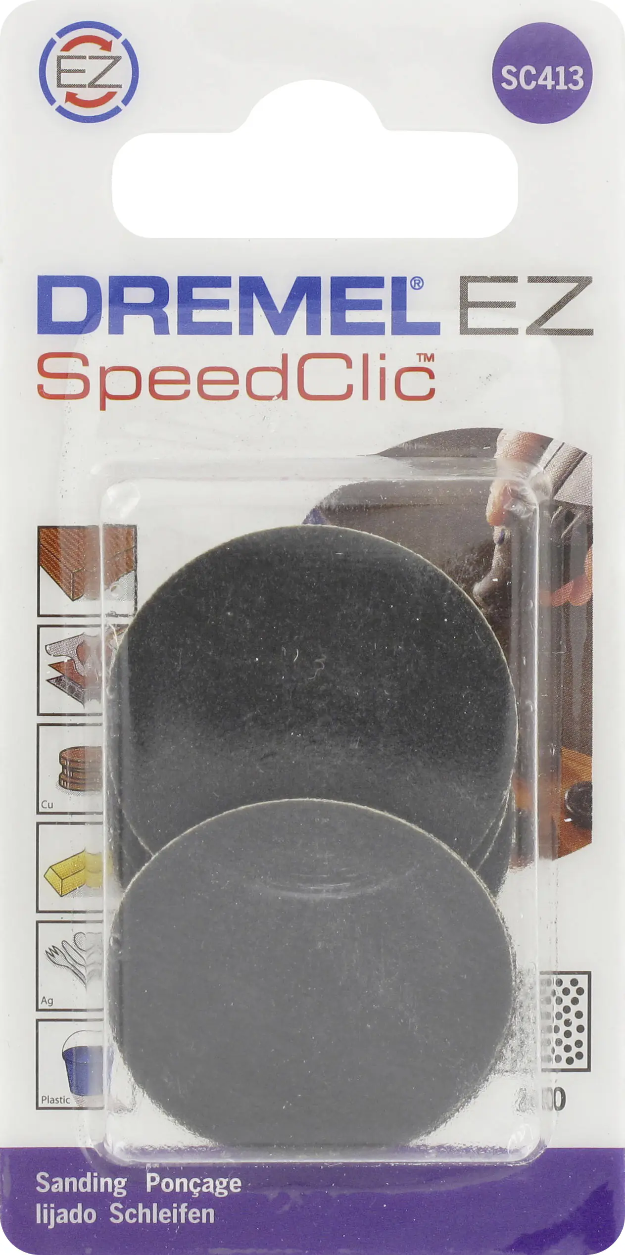 Dremel Schleifscheibe Ø 25 mm 240 EZ SpeedClic SC413 6 Stück Dremel Schleifscheibe Ø 25 mm 240 EZ SpeedClic SC413 6 Stück