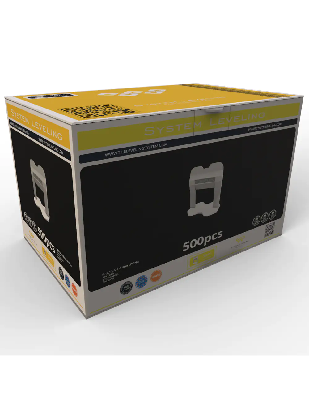 8606107981611 System Leveling Fliesen-Nivellierklemme Fugenbreite 3 mm 500 St transparent