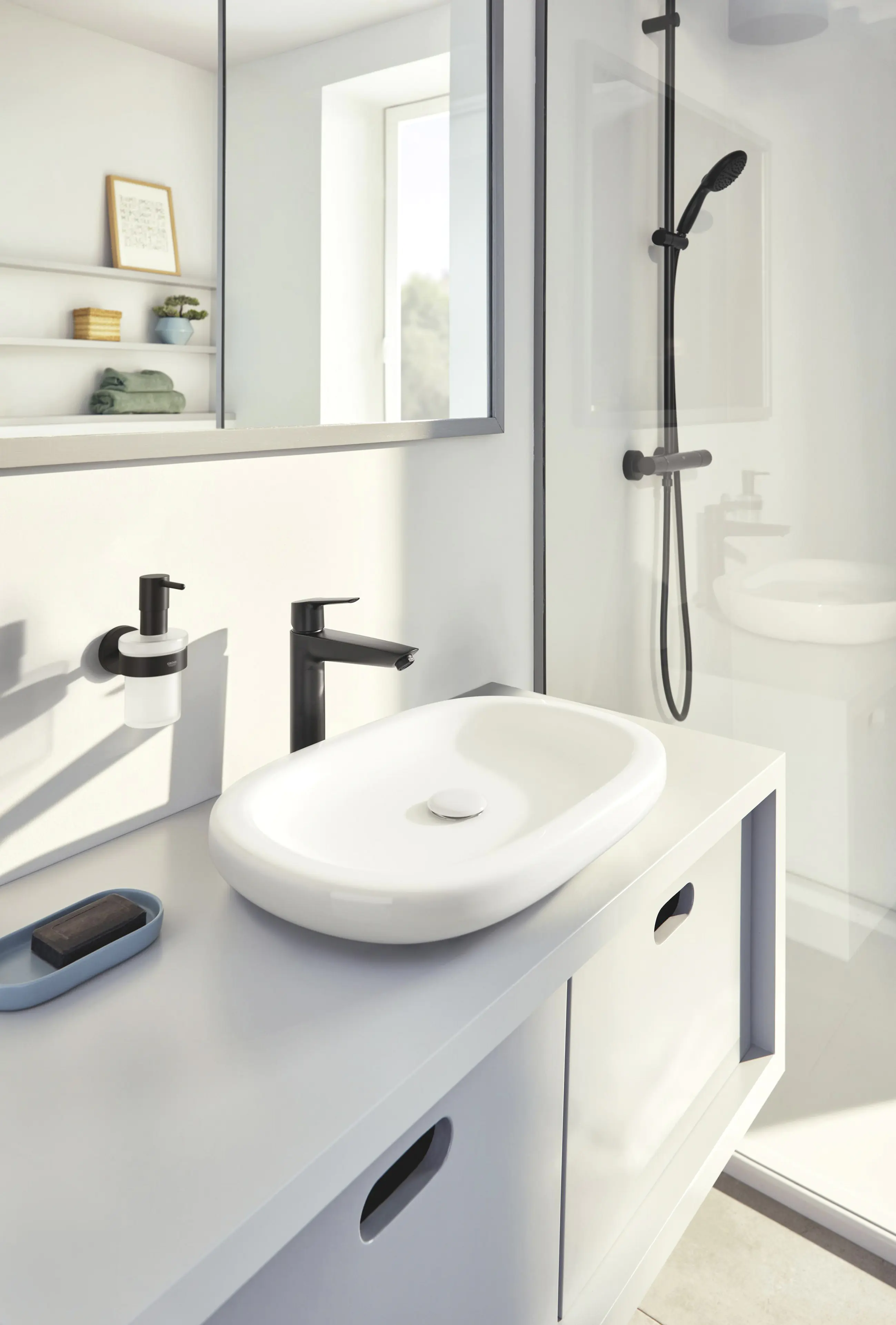 Grohe Start Seifenspender mit Halter matt black