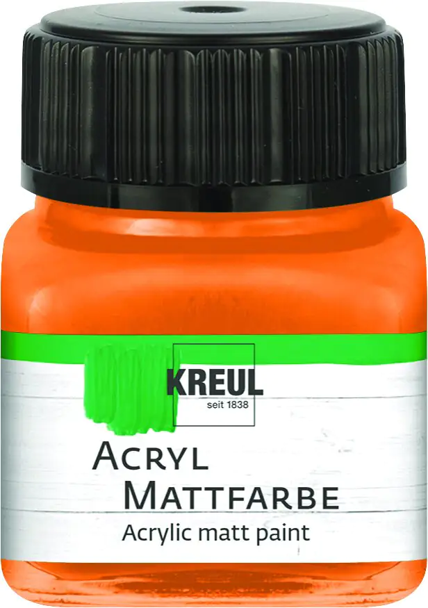 Kreul Acryl Mattfarbe orange 20 ml