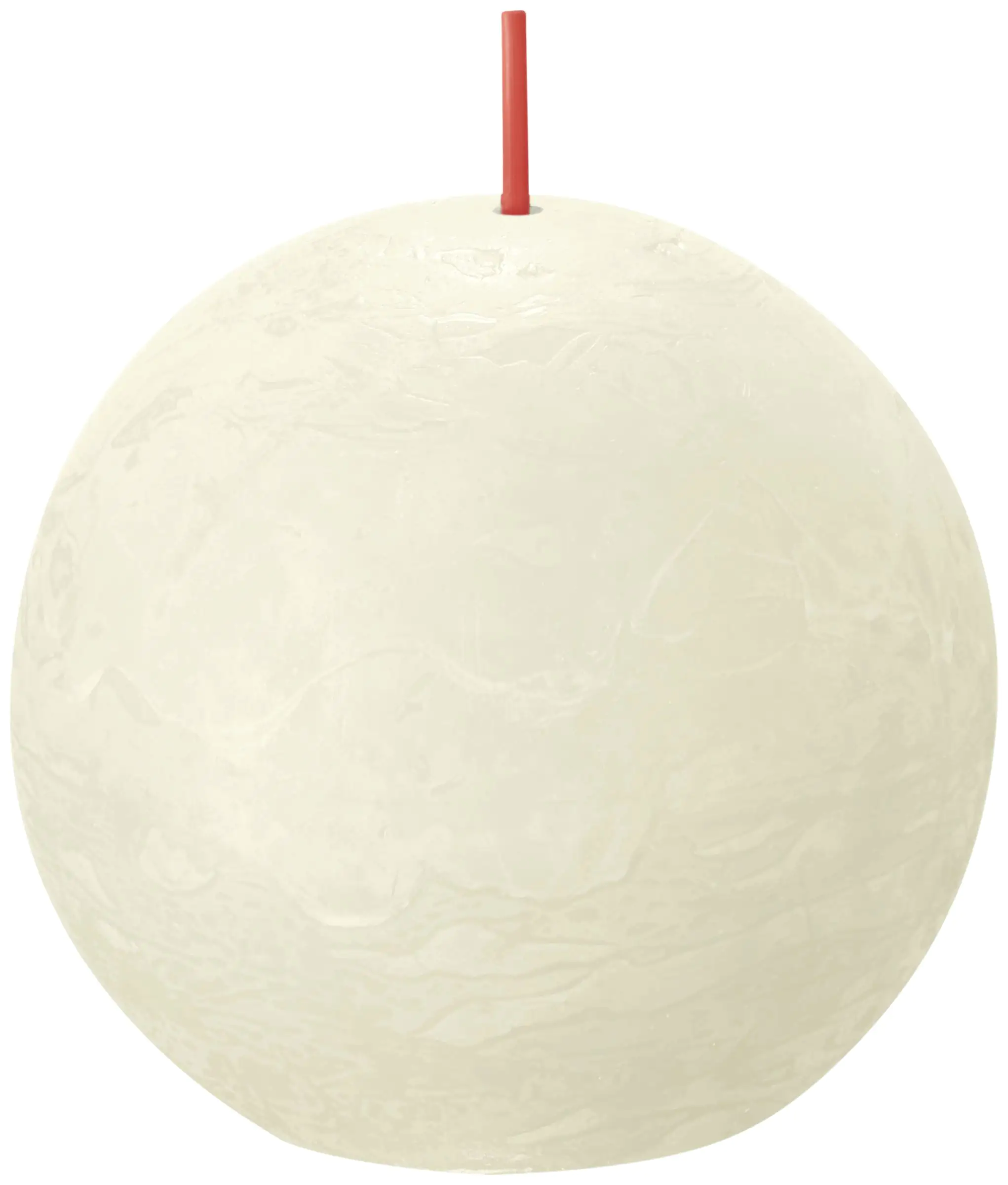 Bolsius Rustik Kugelkerze weiche perle, Durchmesser: 7,6 cm