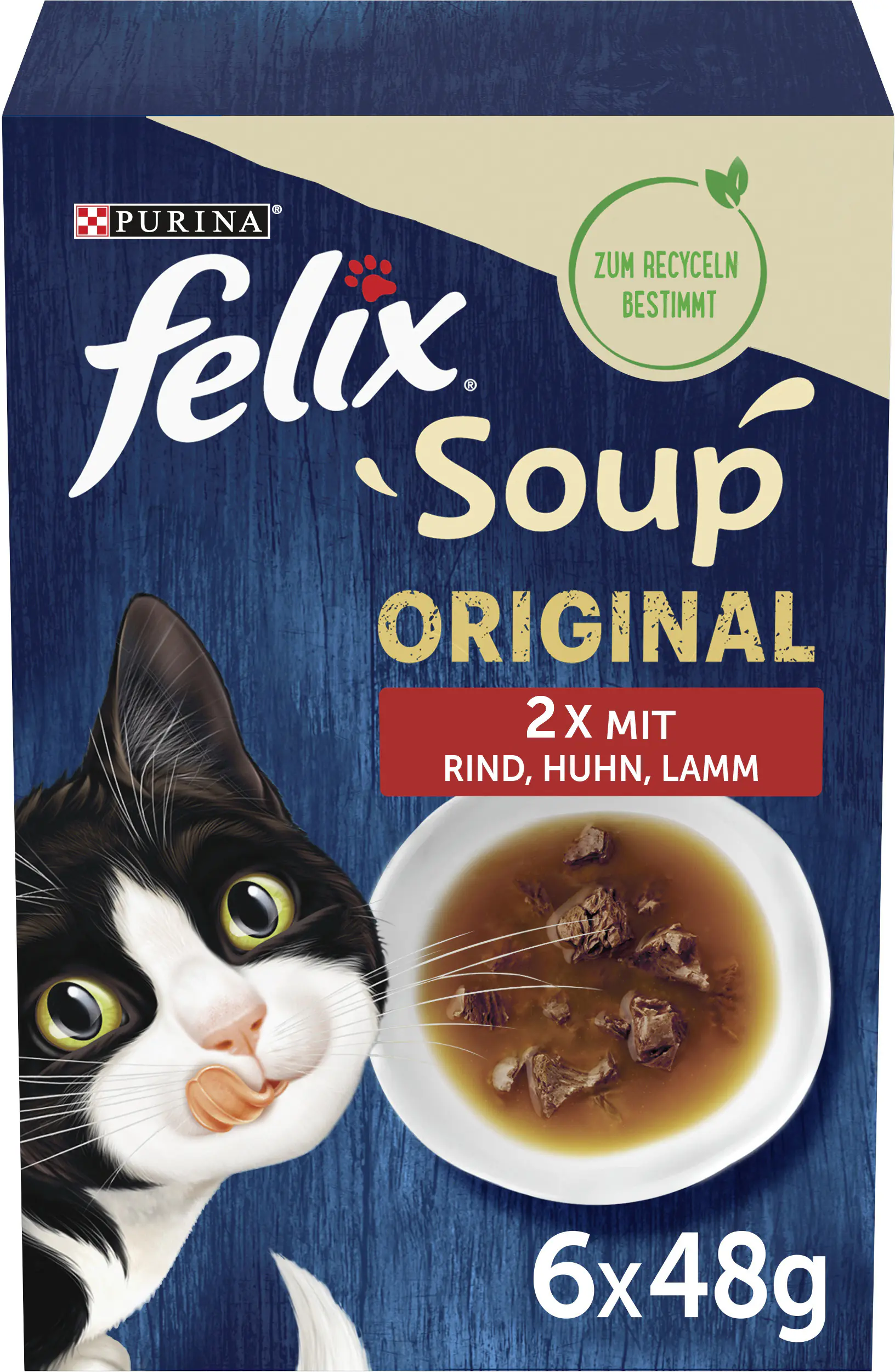 Felix Soup Geschmacksvielfalt vom Land Mix 6 x 48 g