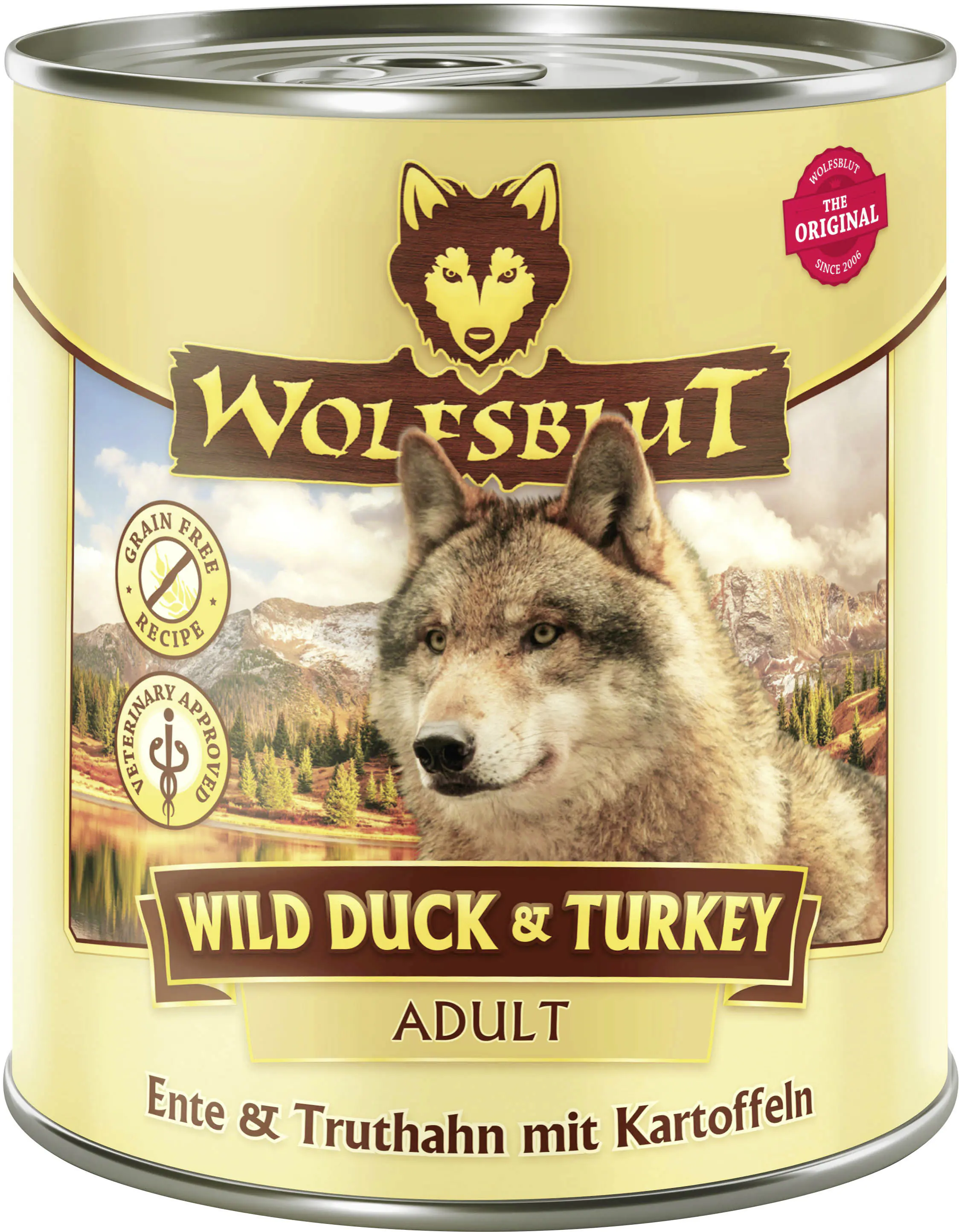 Wolfsblut Hundenassfutter Wild Duck & Turkey Adult 800 g Ente & Truthahn