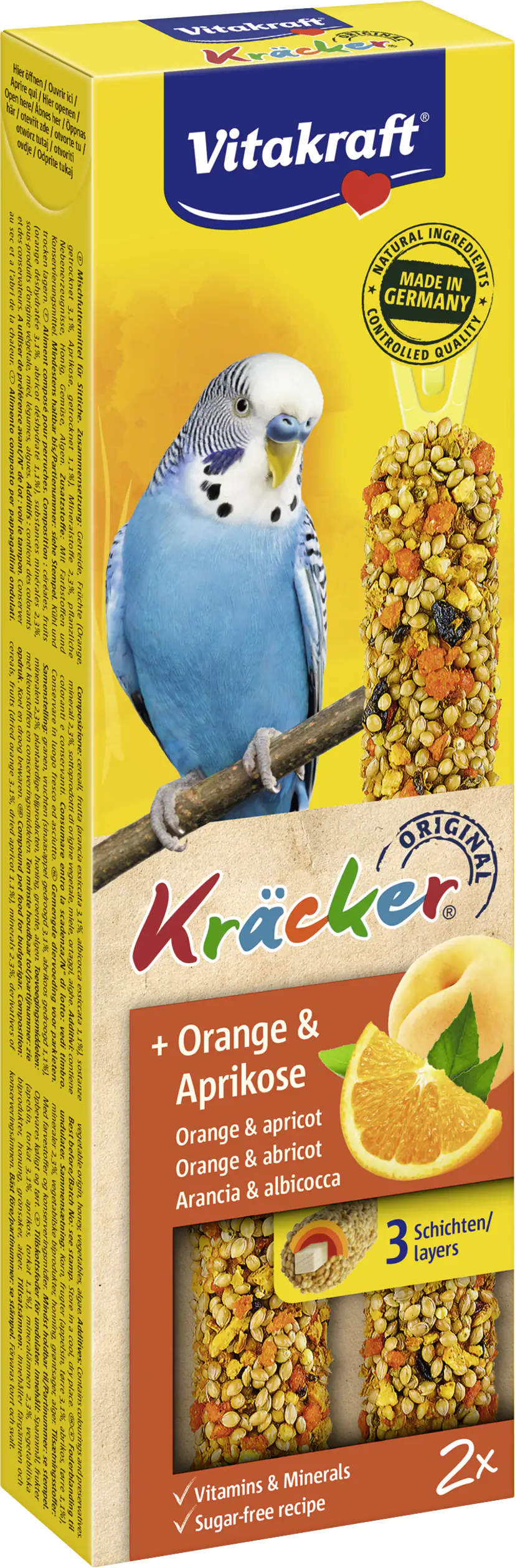 Vitakraft Kräcker® Orange & Aprikose 2 Stück / 60 g