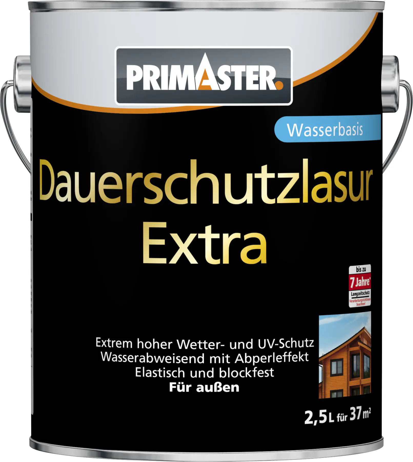 Primaster Dauerschutzlasur Extra 2,5 L teak Primaster Dauerschutzlasur Extra 2,5 L teak