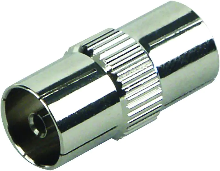 Schwaiger Koaxial Adapter UEST8026 531 silber, 1x IEC Buchse / 1x IEC Buchse