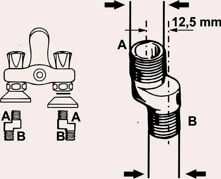 Cornat S-Anschluss 19,05 mm ( 3/4" ) und 12,70 mm ( 1/2" )