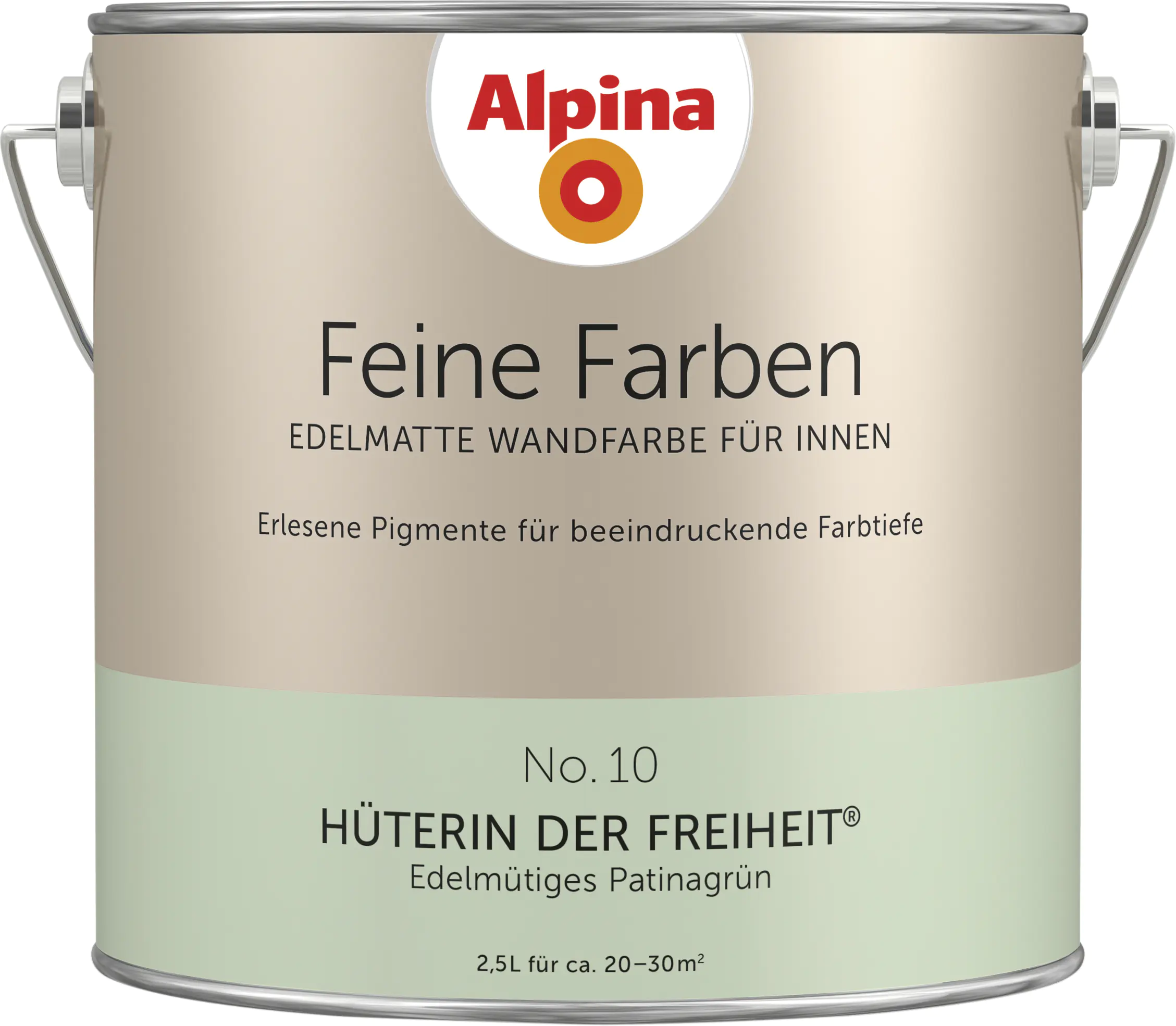 Alpina Feine Farben No. 10 Hüterin der Freiheit 2,5 L edelmütiges patinagrün edelmatt Alpina Feine Farben No. 10 Hüterin der Freiheit 2,5 L edelmütiges patinagrün edelmatt