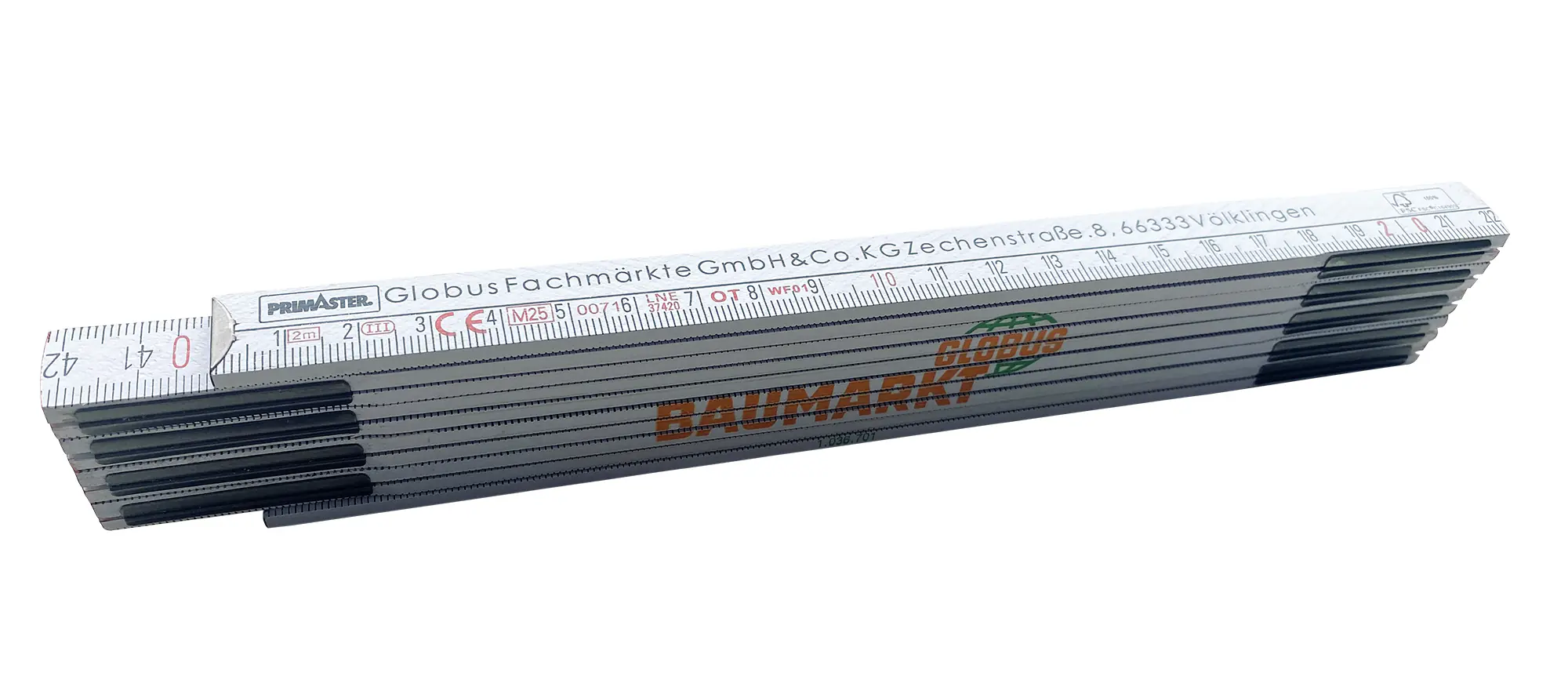 Globus Baumarkt Zollstock Gliedermaßstab Holz 2 Meter