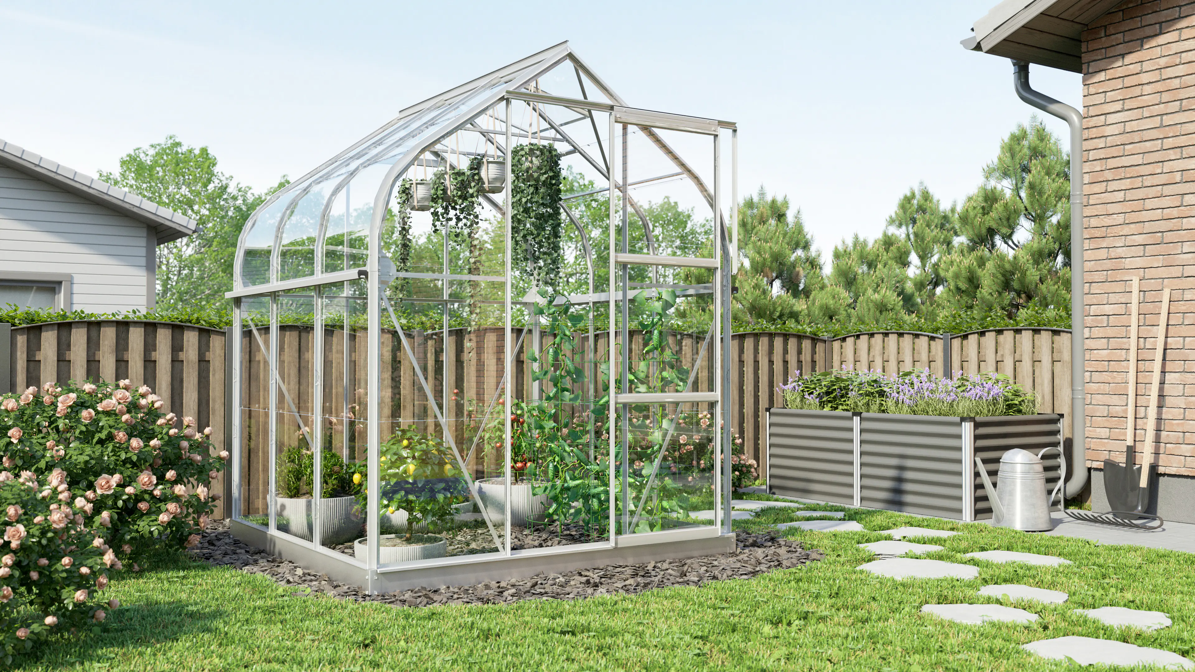 Vitavia Gewächshaus Orion 3800 202 x 195 cm 3 mm ESG