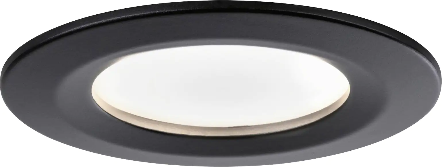 Paulmann LED Einbauleuchte Nova 3er- Set schwarz matt  Ø 7,8 cm 