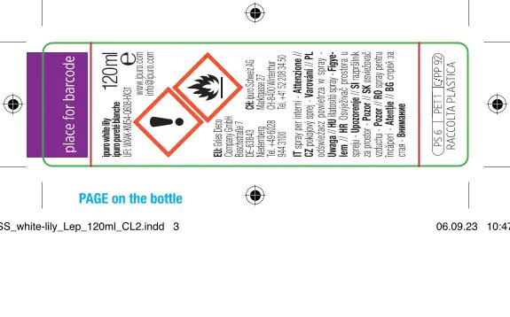 ipuro ESSENTIALS Raumspray White Lily 120 ml