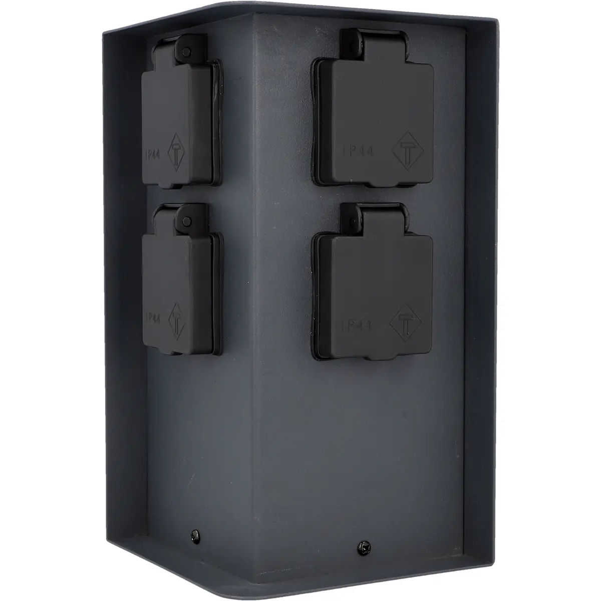 Unitec Gartensäule mit 4 Schutzkontakt-Steckdosen schwarz Unitec Gartensäule mit 4 Schutzkontakt-Steckdosen schwarz