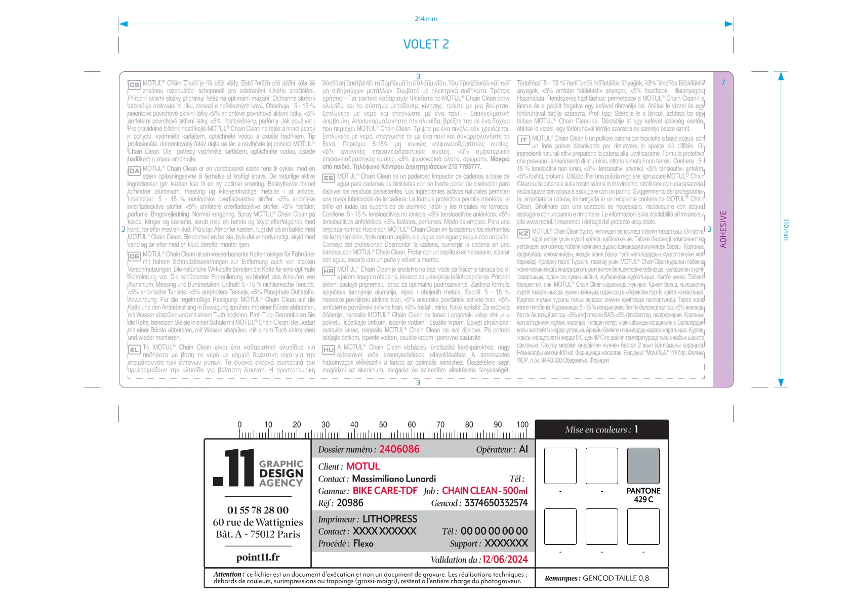 MOTUL Chain Clean Road Kettenreiniger 500 ml