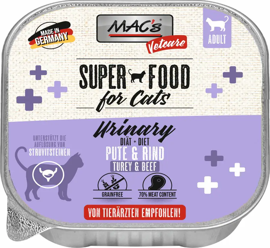 Macs Cat Vetcare Urinary Pute & Rind 100 g