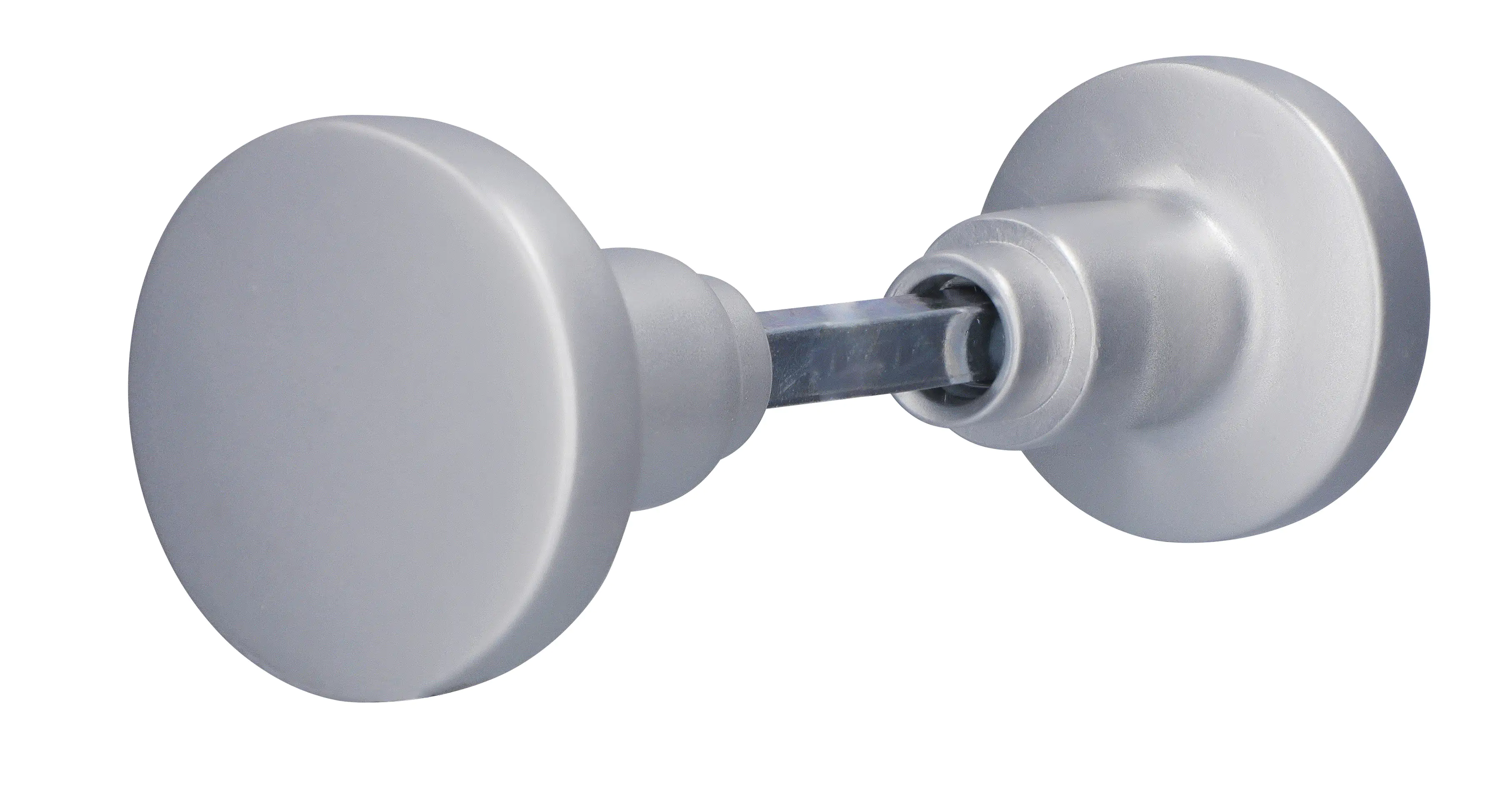 Alpertec Knopfdrückerpaar Ø 5,0 cm Aluminium F1 silber Ø 50 mm