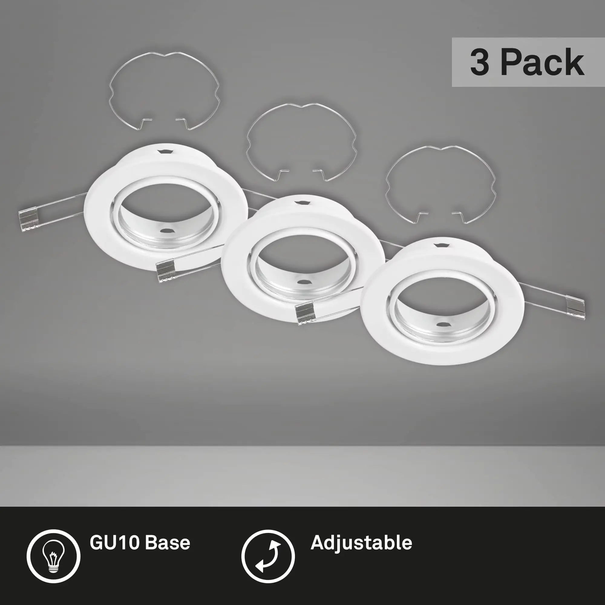 Briloner 3er Set Einbauleuchte weiß Ø 8,6 cm GU10