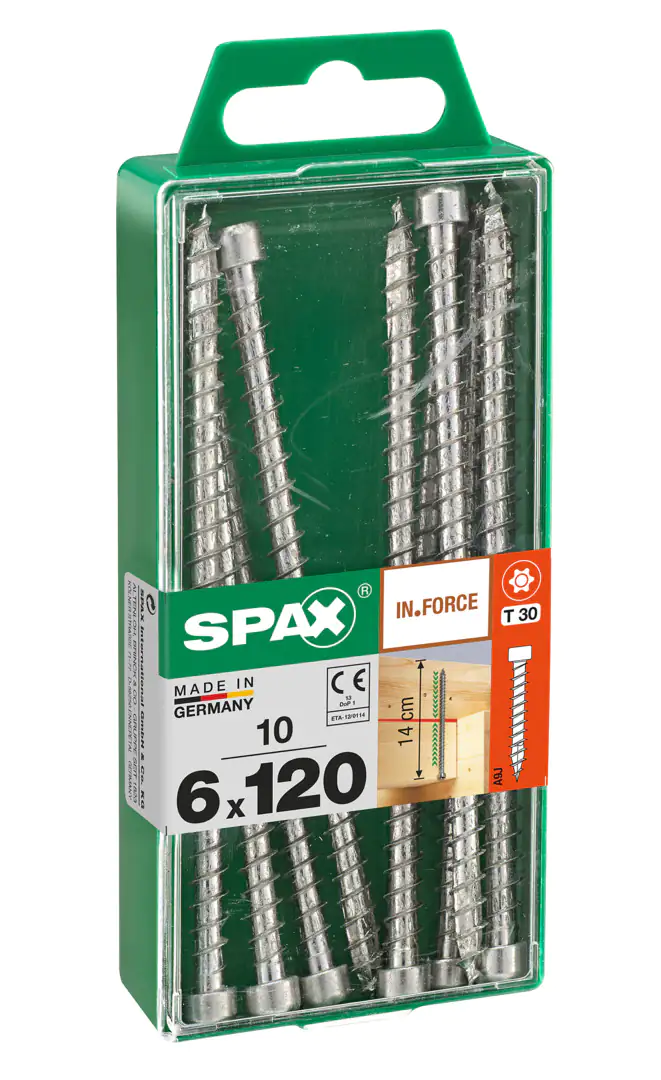 Spax Holzbauschrauben 6.0 x 120 mm TX 30 - 10 Stk.