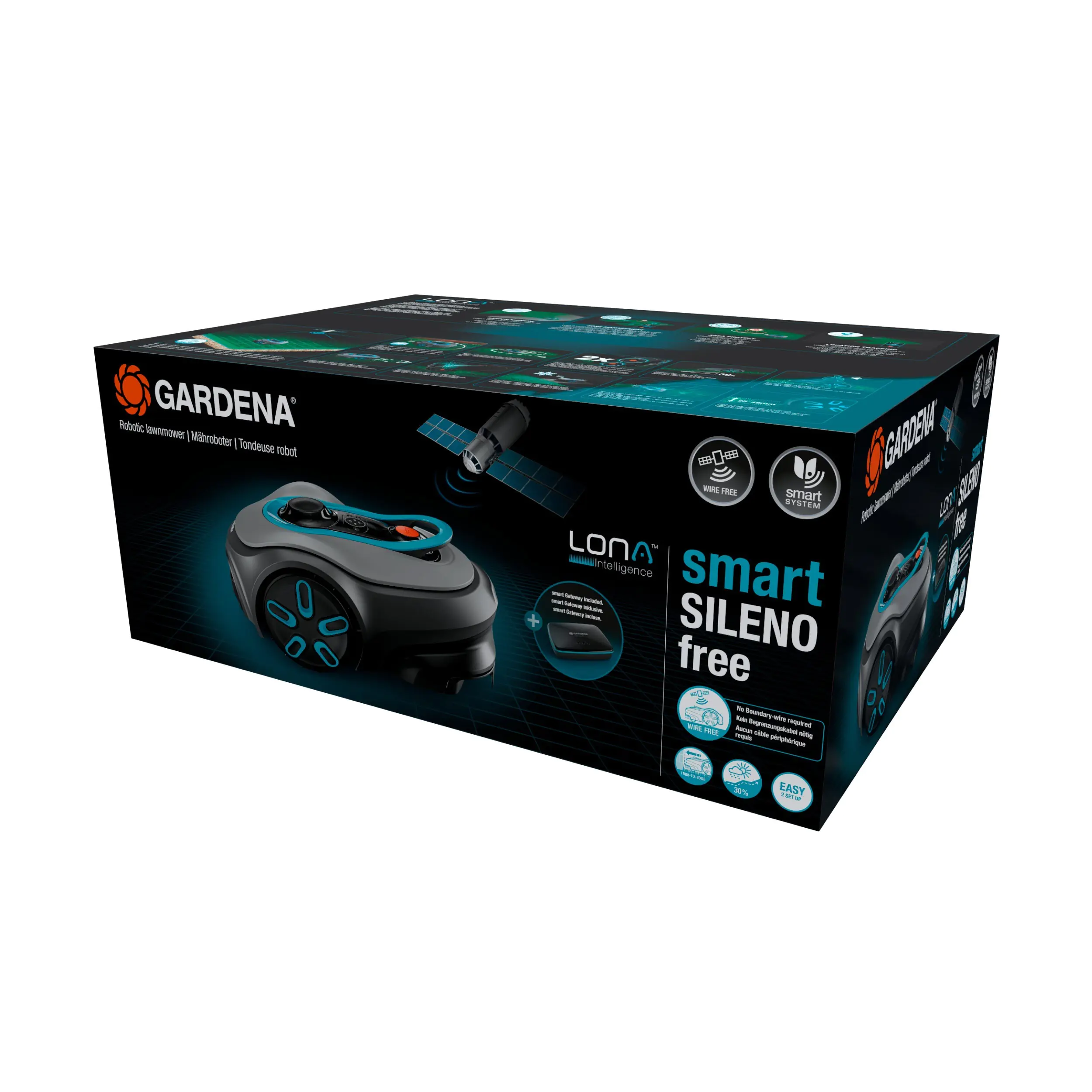 Gardena Mähroboter smart SILENO free 800m² Set Gardena Mähroboter smart SILENO free 800m² Set