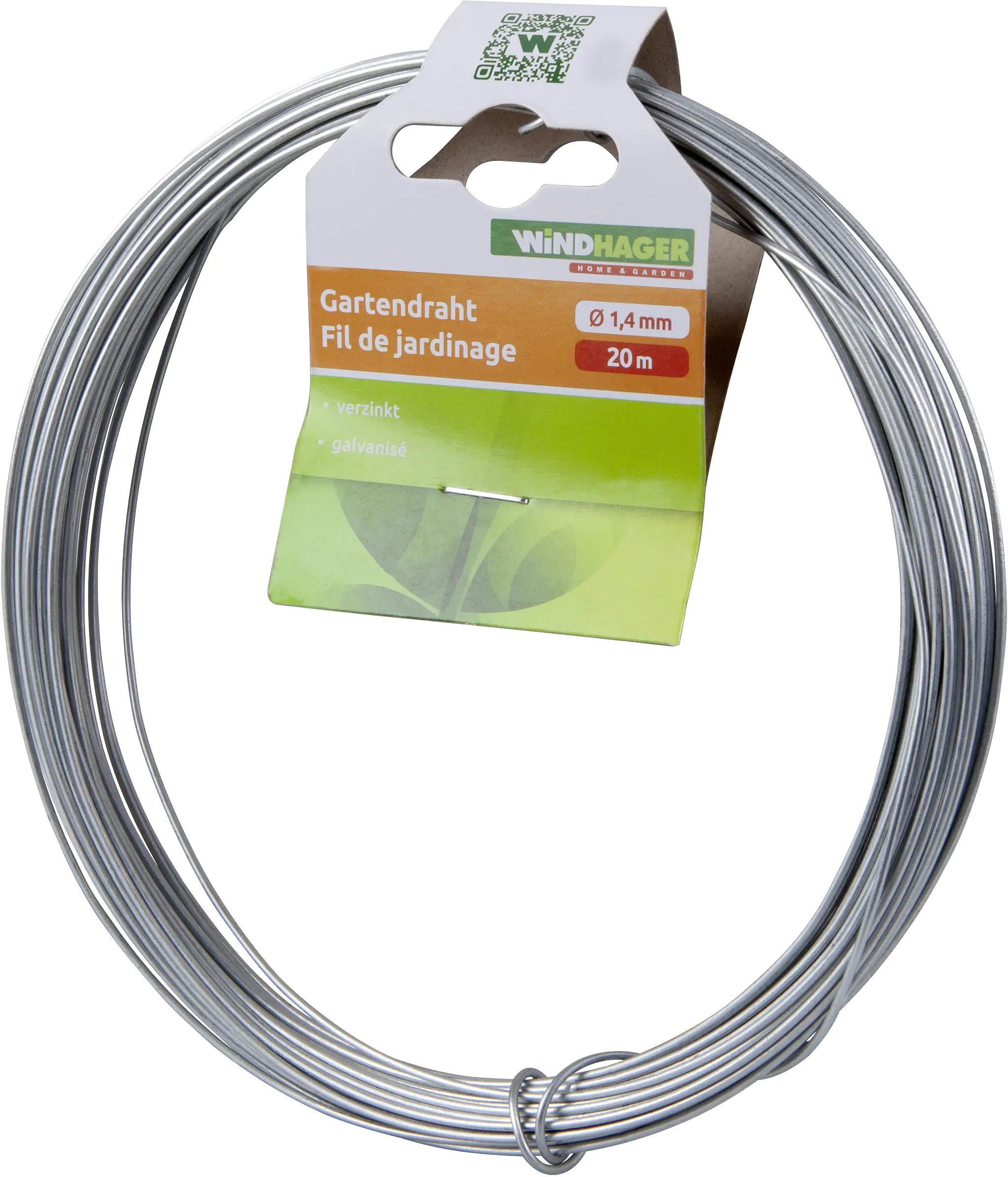 Windhager Gartendraht 1,4 mm 20 m verzinkt