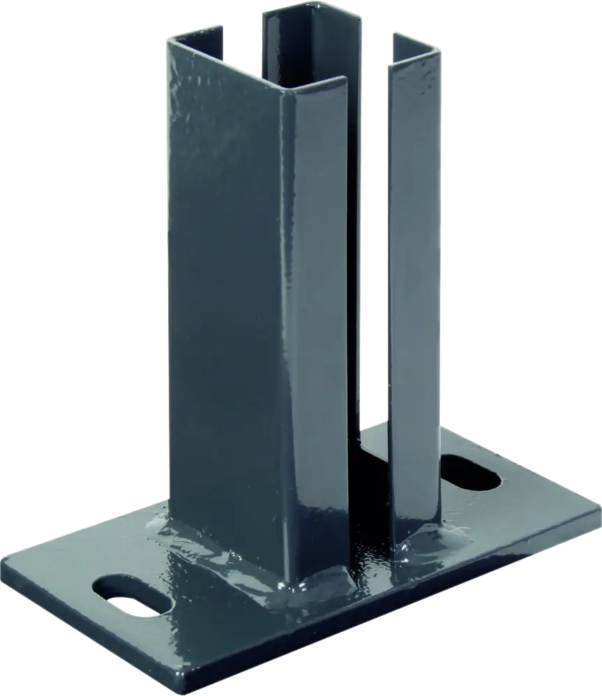Alberts Eckpfostenträger für Doppelstabmatten 60 x 60 mm zA anthrazit