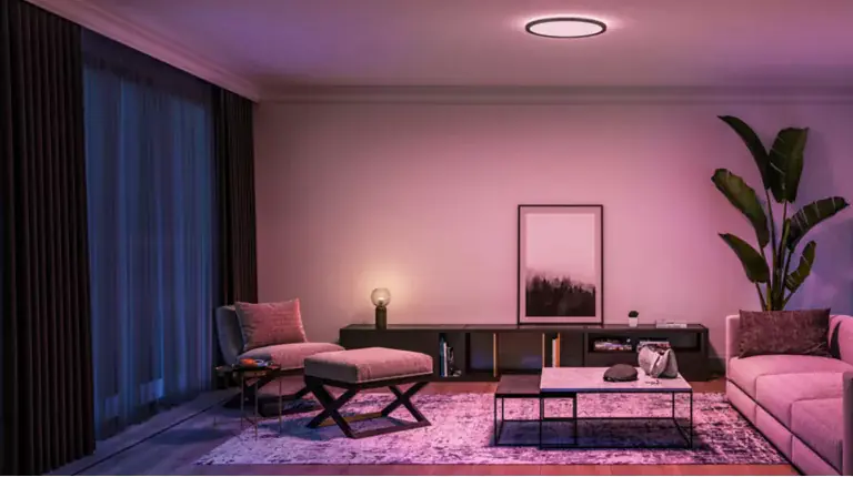 Philips Hue LED Deckenleuchte Tento + Dimmerschalter rund schwarz 55 x 55 cm RGB  Philips Hue LED Deckenleuchte Tento + Dimmerschalter rund schwarz 55 x 55 cm RGB