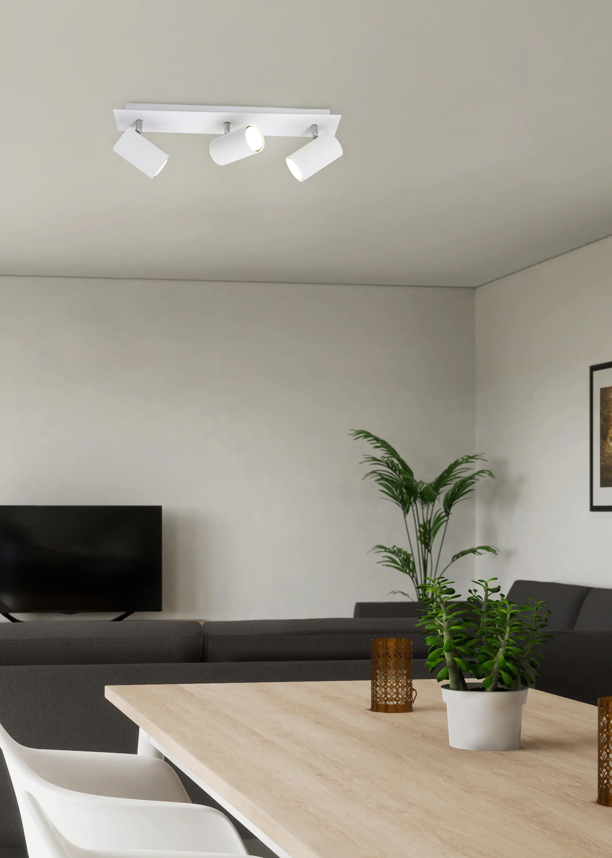 Trio Leuchten 3er Spot Marley GU10, weiß matt Trio Leuchten 3er Spot Marley GU10, weiß matt