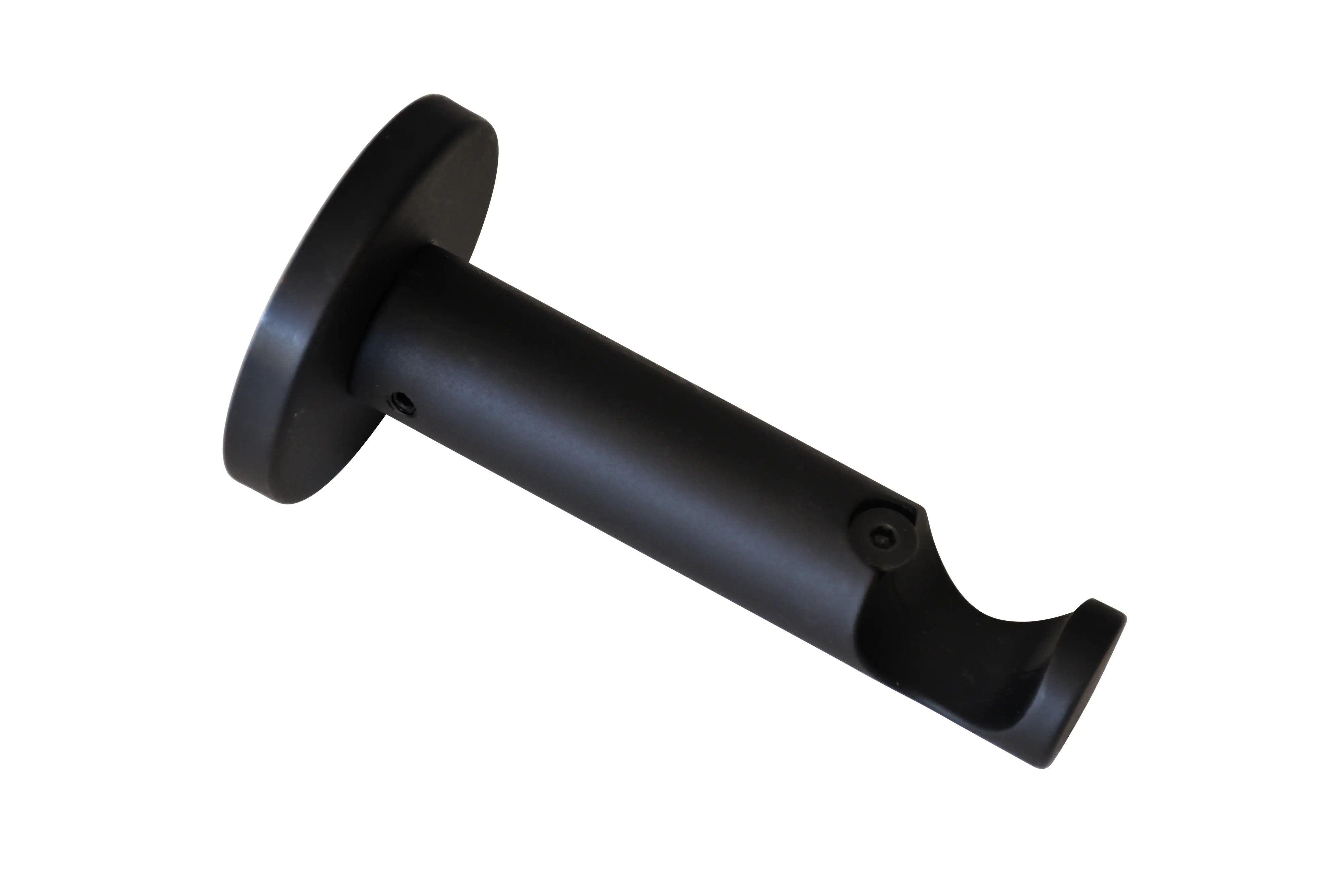 Gardinia Träger für Metallmontageplatte  Chicago für Ø 20 mm offen schwarz-matt 8 cm