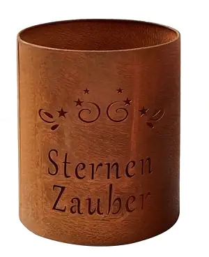 TrendLine Windlicht Metall Sternenzauber Ø 13 cm rost