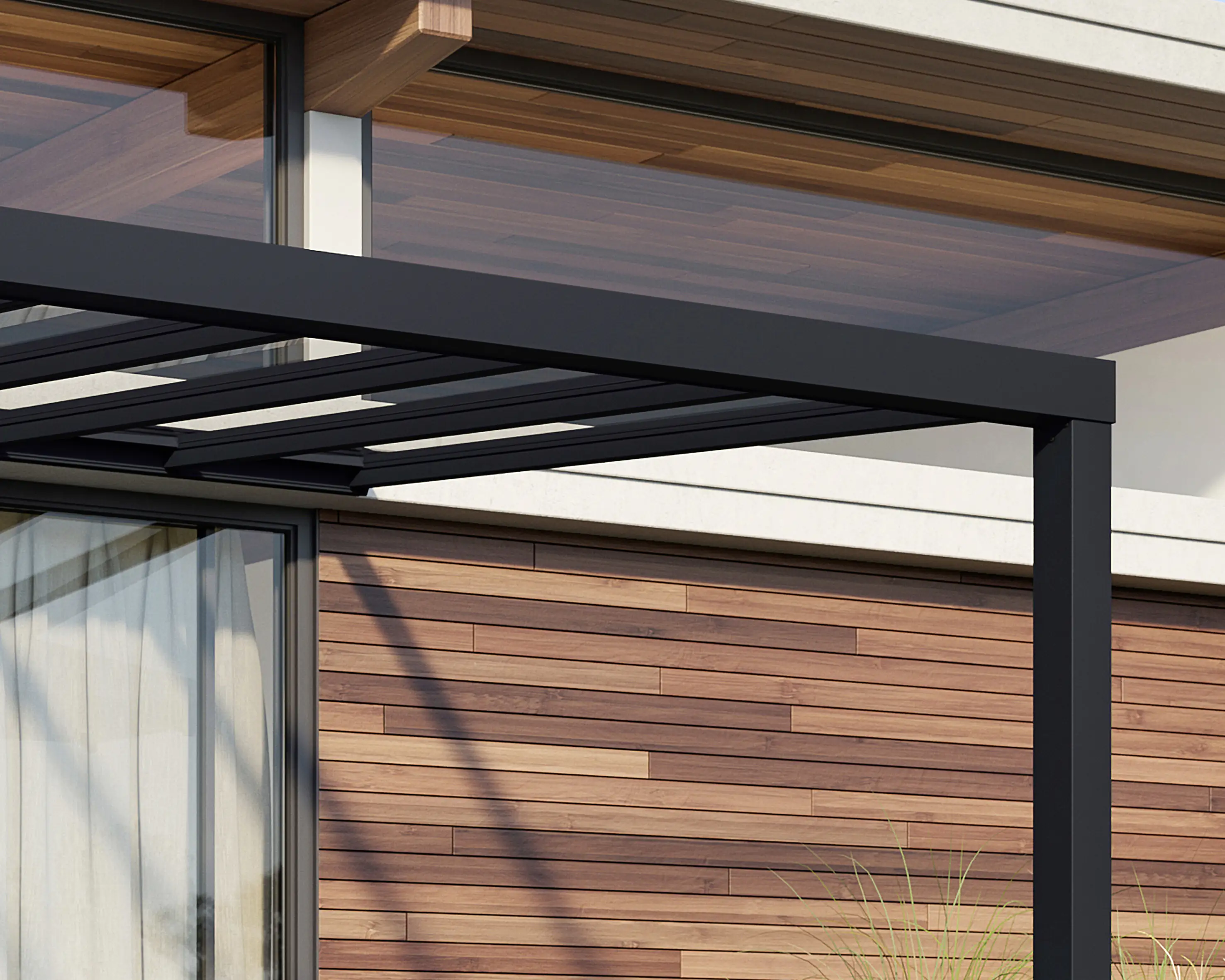 Canopia Terrassenüberdachung Stockholm 805 x 330,5 cm anthrazit Canopia Terrassenüberdachung Stockholm 805 x 330,5 cm anthrazit