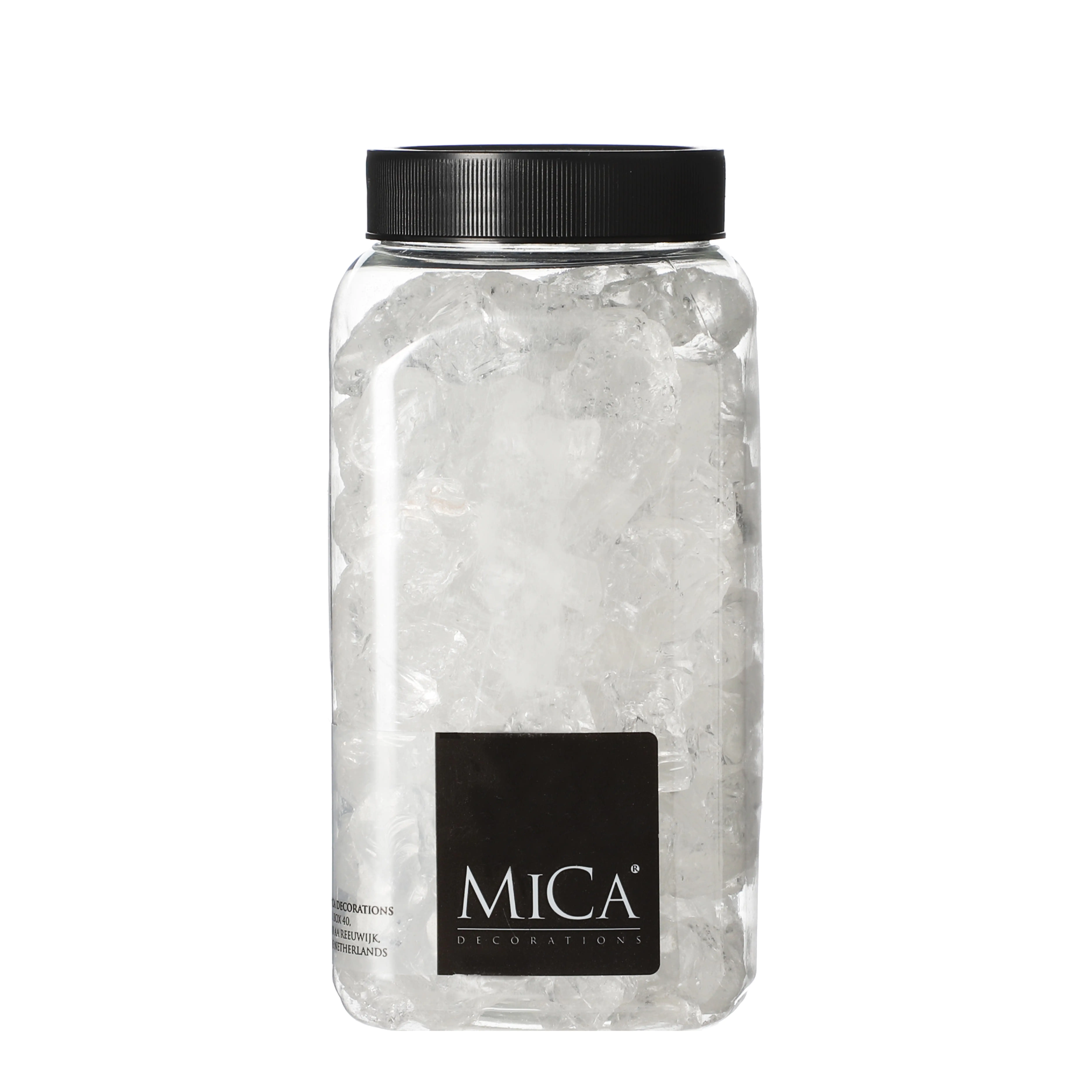 Mica Decorations Dekorativer Glasstein transparent groß 650 ml 1 kg