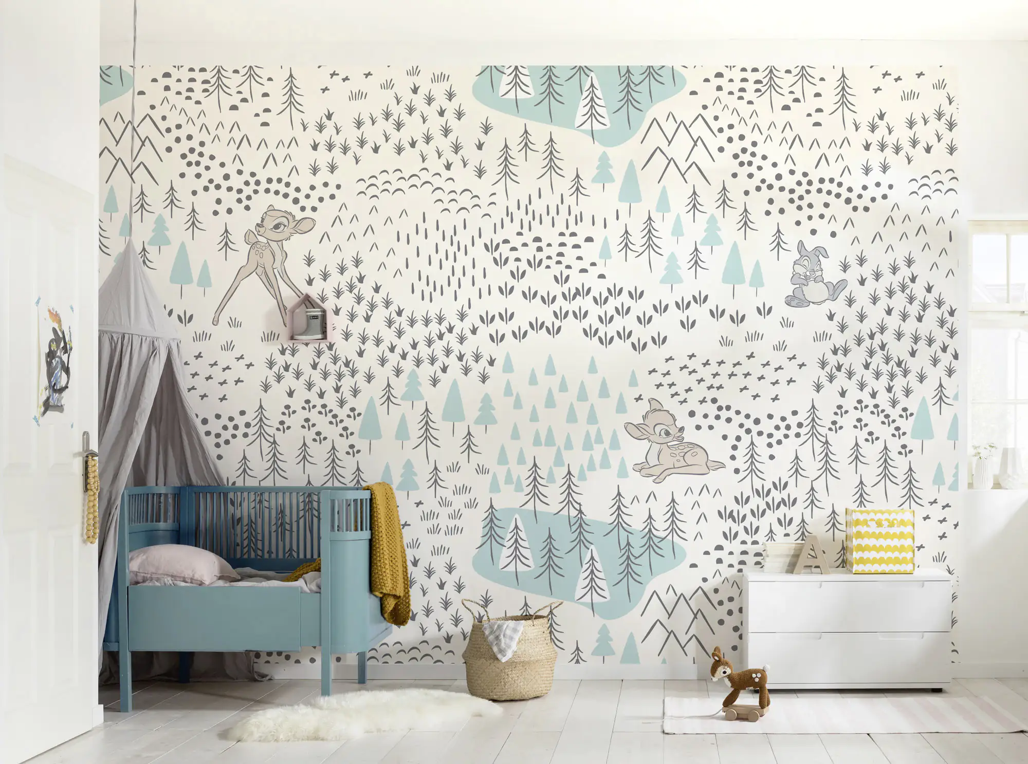 Komar Vlies Fototapete Bambi Woodland 400 x 280 cm 