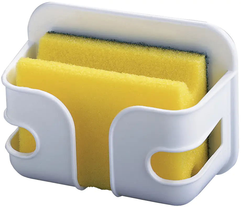Wenko Schwammbox mit Topfreiniger weiß