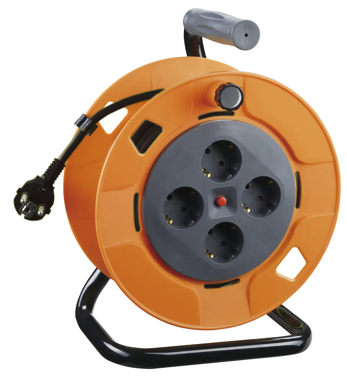 Primaster Kabeltrommel Innen 20 m 4 Schutzkontaktsteckdosen, H05VV-F 3G1,5 Primaster Kabeltrommel Innen 20 m 4 Schutzkontaktsteckdosen, H05VV-F 3G1,5