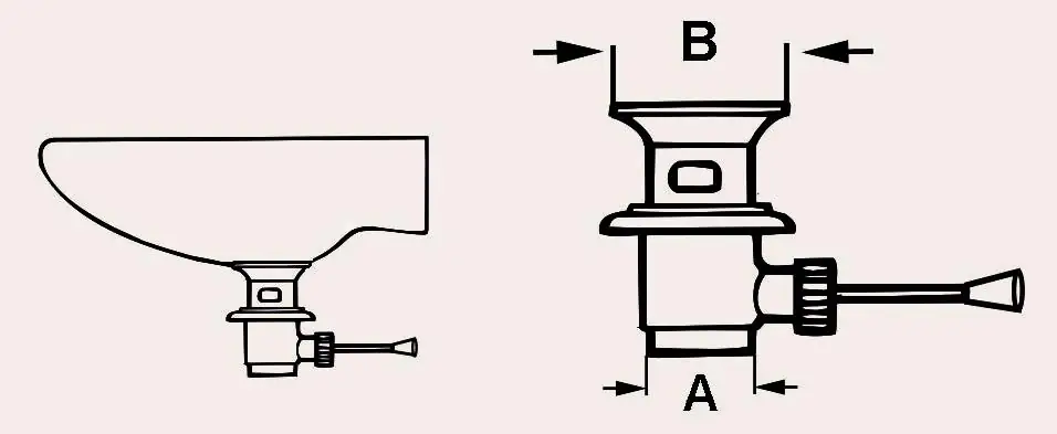 Cornat Excenter-Ablauf Garnitur 1 1/4" verchromt mit Kipphebel
