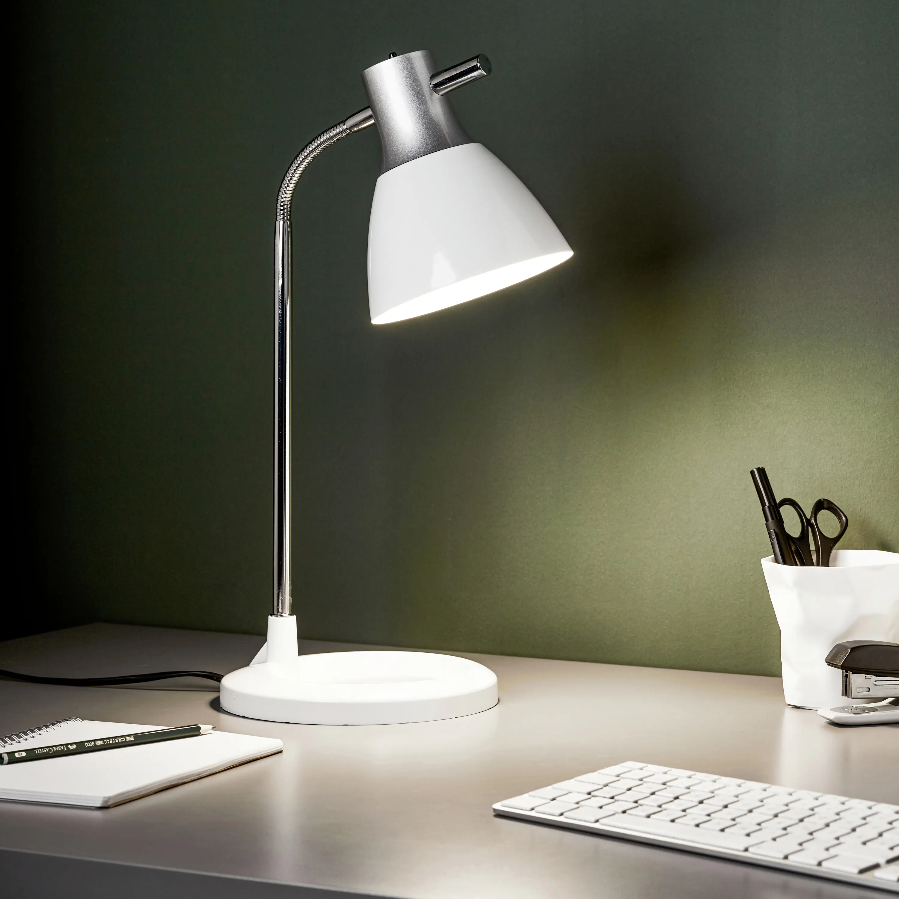 Brilliant Tischleuchte Jan 52 x 19 cm E27, max. 40 W, mit Flexarm