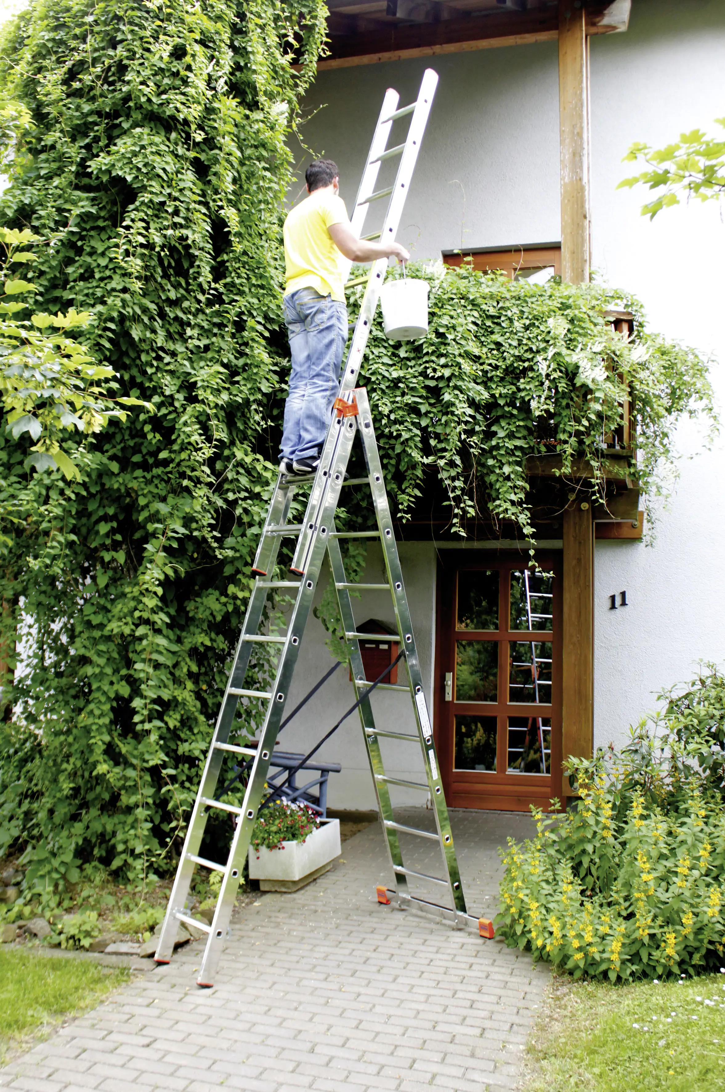 Krause Aluminium-Vielzweckleiter MONTO Triblio 7,65 m