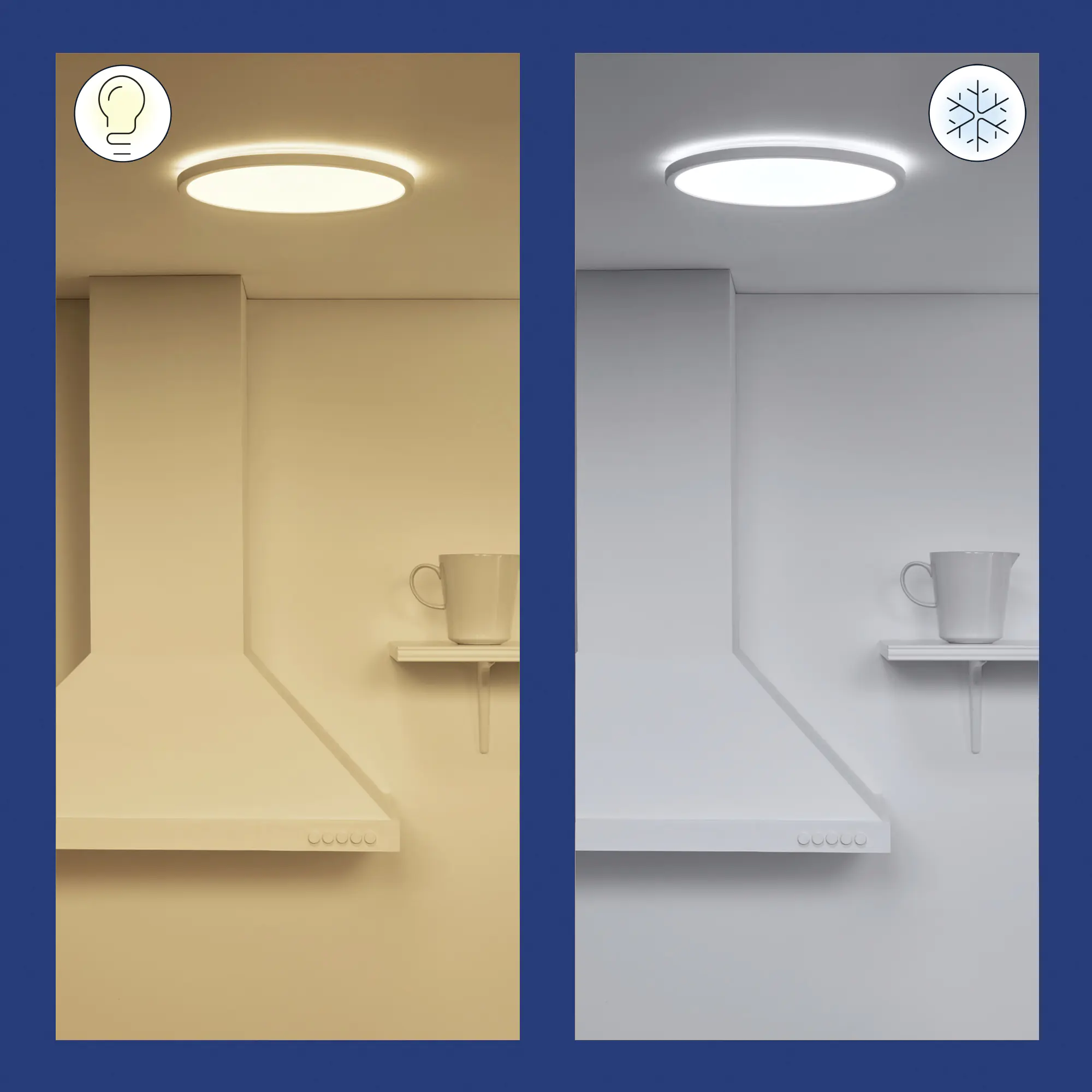 WIZ LED-Deckenleuchte SuperSlim 29 x 2 cm 16W warmweiß bis kaltweiß smart weiß WIZ LED-Deckenleuchte SuperSlim 29 x 2 cm 16W warmweiß bis kaltweiß smart weiß