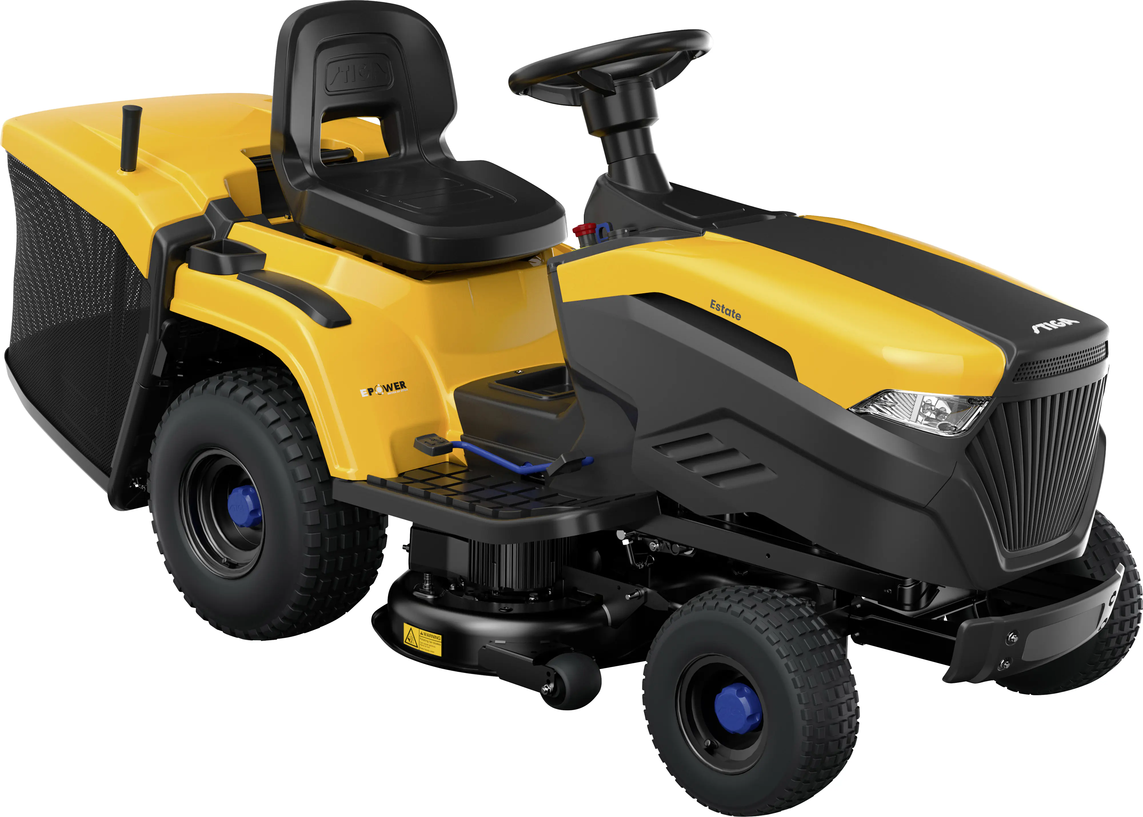 Stiga Akku Rasentraktor Estate 584e, 48 V, 84 cm Schnittbreite