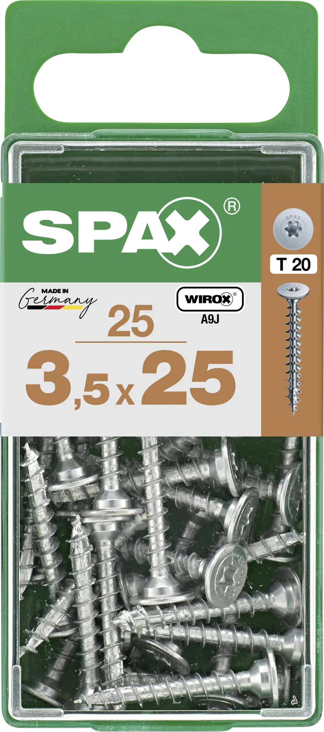 Spax Möbelbauschrauben 3.5 x 25 mm TX 20 - 25 Stk. Spax Möbelbauschrauben 3.5 x 25 mm TX 20 - 25 Stk.