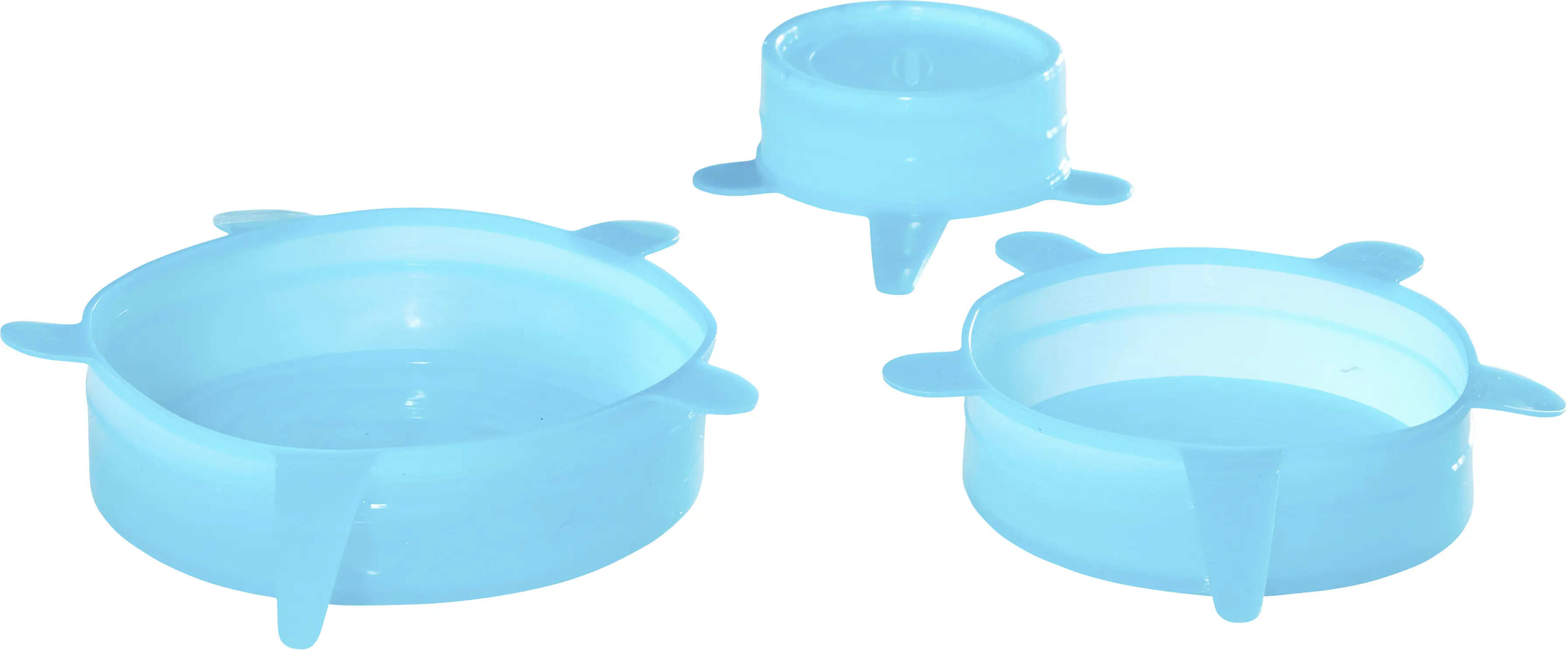 Durandal Silikondeckel 3er-Set klein blau