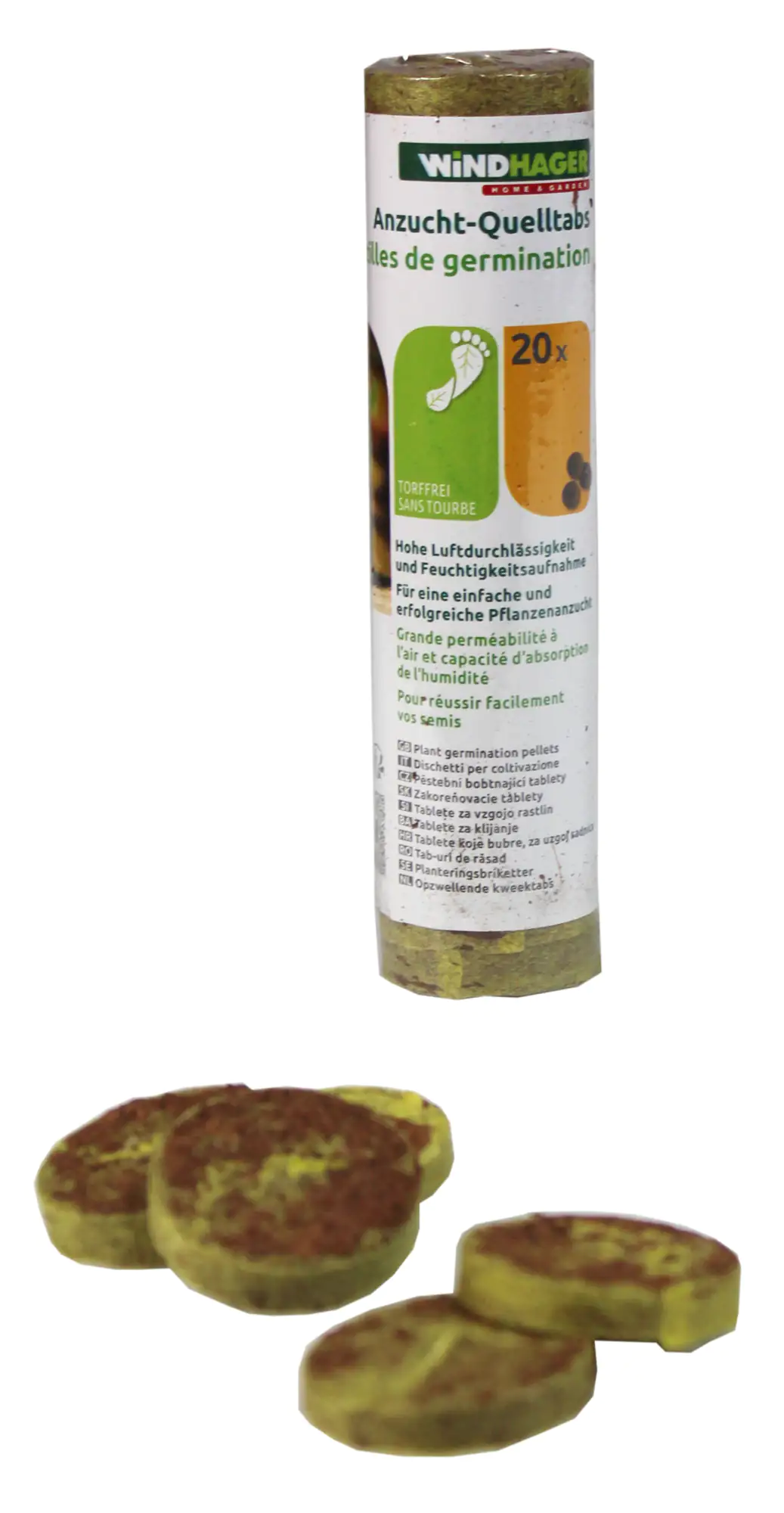 9003117068513_1 Windhager Kokosquelltabs 3,5 cm, 20 Stück