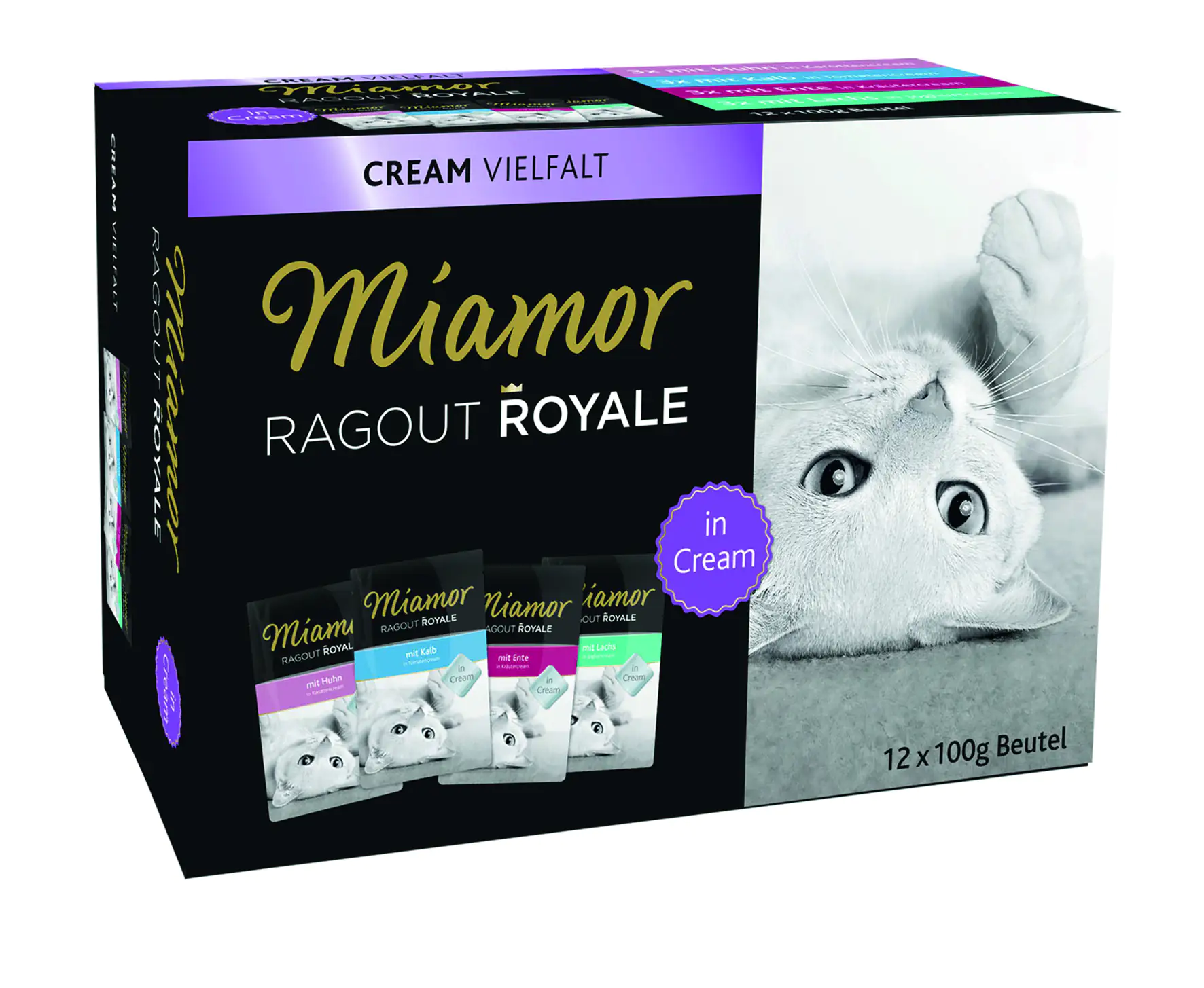 Miamor Ragout Royal Cream Vielfalt Katzennassfutter 12 x 100 g