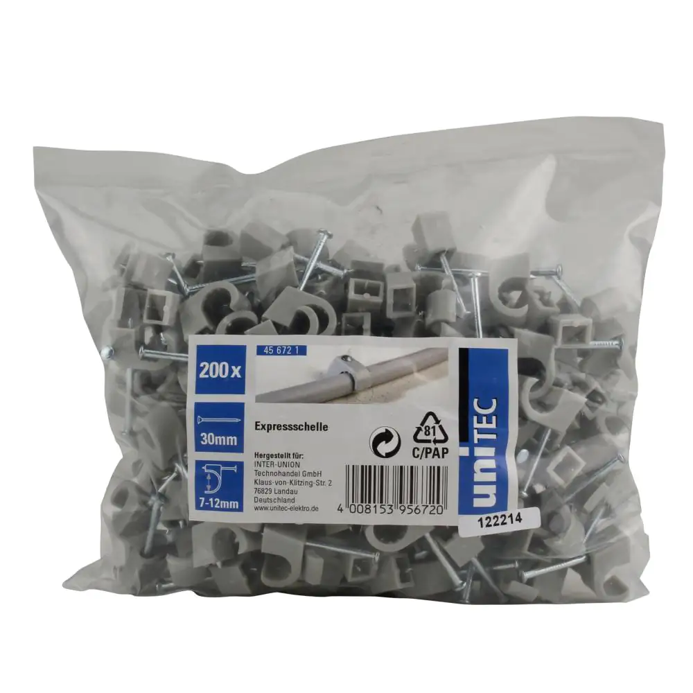 Expressschelle 7-12mm grau 200x Expressschelle 7-12mm grau 200x