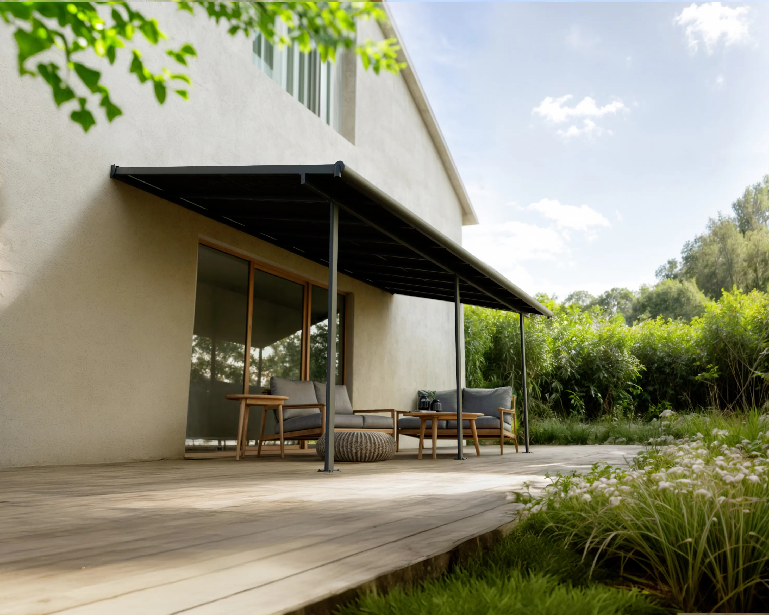 Canopia Terrassenüberdachung Sierra Cabrio 555 x 295 cm grau 