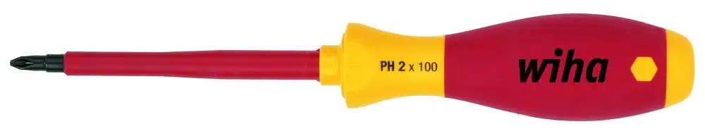 Wiha Schraubendreher Electric Phillips VDE 0 x 60 mm Chrom-Vanadium-Stahl