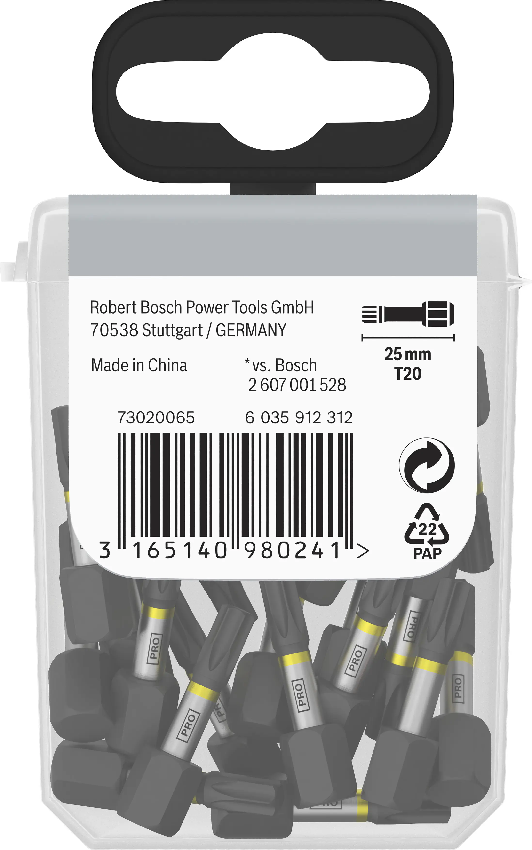 Bosch PRO Impact Bit T20 25 mm 25-teilig Bosch PRO Impact Bit T20 25 mm 25-teilig