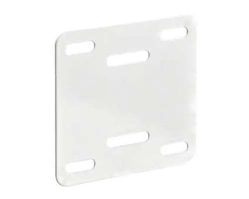 Hettich Reparaturblech für Montageplatte Stahl mit Lochreihenabstand 32 mm weiß